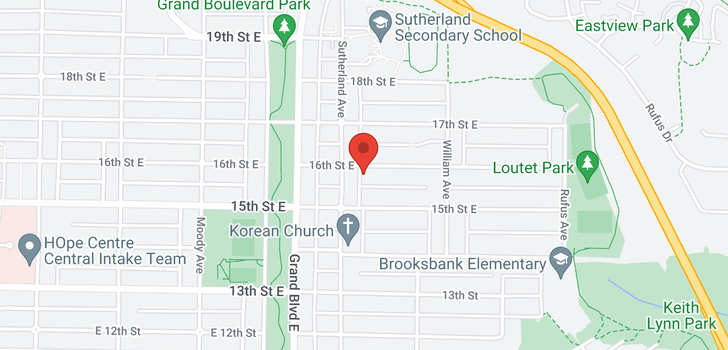 map of 715 E 16TH STREET